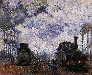 Claude Monet Arrival of a Train painting